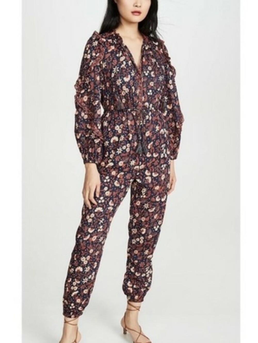 ULLA JOHNSON Delphine Floral One-Piece Jumpsuit 8